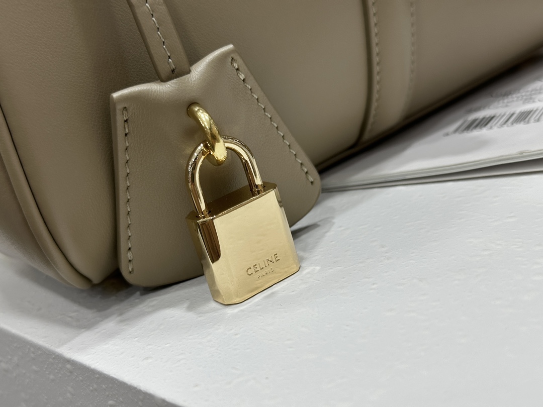 CELINE | 16 Mini Satin Finish Leather Handbag, Calfskin Leather Lining  