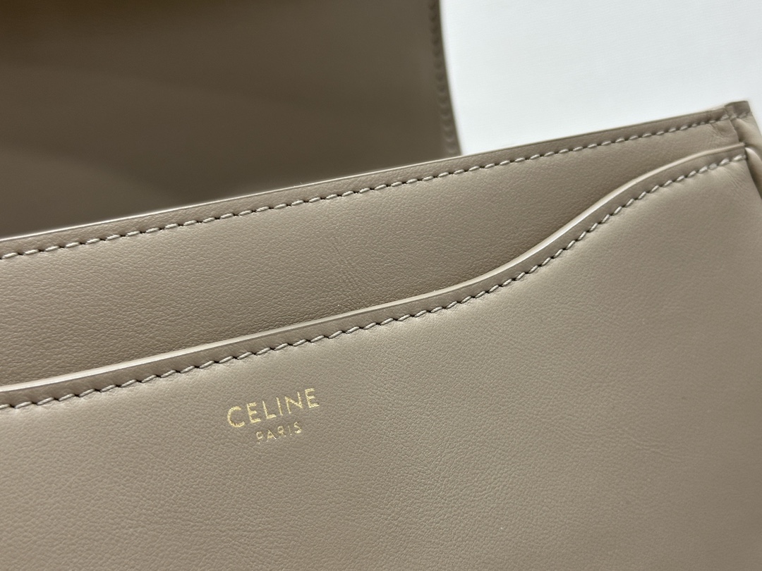 CELINE | 16 Mini Satin Finish Leather Handbag, Calfskin Leather Lining  