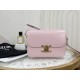 Celine Triomphe Pink Box Medium Series, Calfskin Leather, Lined with Small Sheepskin  