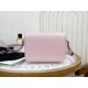 Celine Triomphe Pink Box Medium Series, Calfskin Leather, Lined with Small Sheepskin  