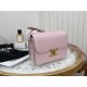 Celine Triomphe Pink Box Medium Series, Calfskin Leather, Lined with Small Sheepskin  