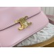 Celine Triomphe Pink Box Medium Series, Calfskin Leather, Lined with Small Sheepskin  