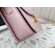 Celine Triomphe Pink Box Medium Series, Calfskin Leather, Lined with Small Sheepskin  