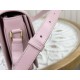 Celine Triomphe Pink Box Medium Series, Calfskin Leather, Lined with Small Sheepskin  