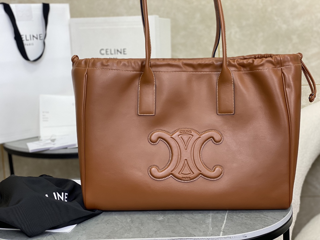 CELINE New Canvas Drawstring Bag  