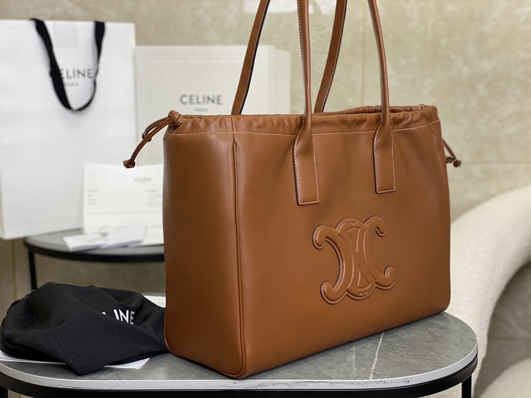 CELINE New Canvas Drawstring Bag  