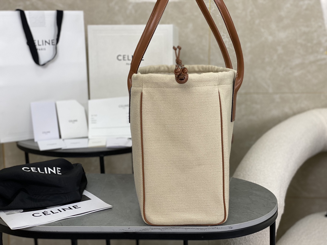 CELINE New Canvas Drawstring Bag