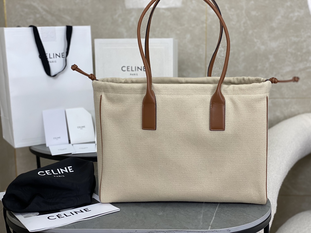 CELINE New Canvas Drawstring Bag