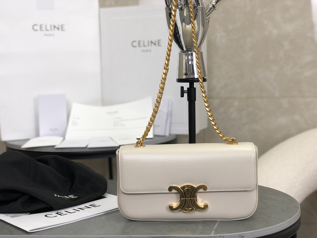 Celine Triomphe Chain Shoulder Bag  