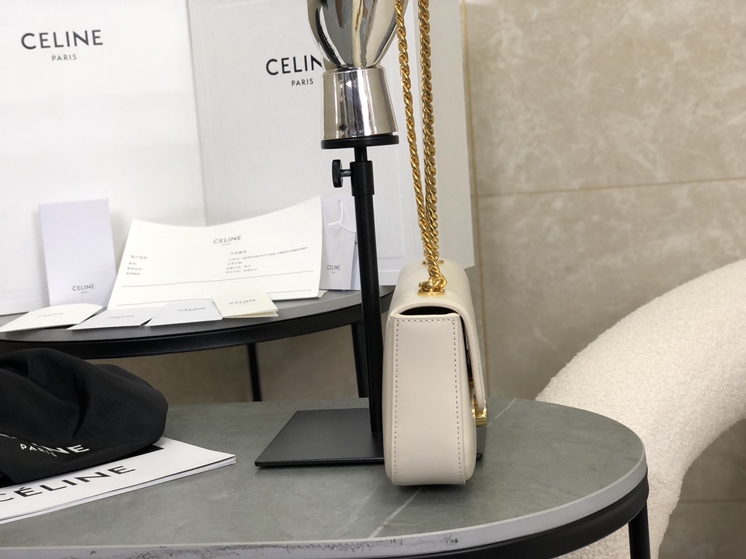 Celine Triomphe Chain Shoulder Bag  