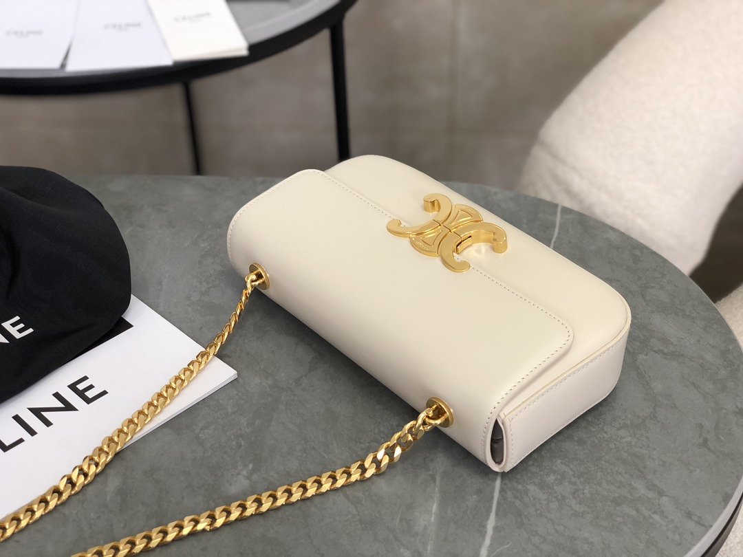 Celine Triomphe Chain Shoulder Bag  