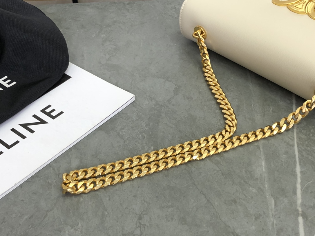 Celine Triomphe Chain Shoulder Bag  