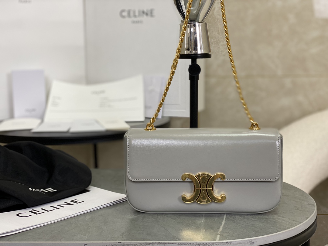 Celine Triomphe Chain Shoulder Bag  