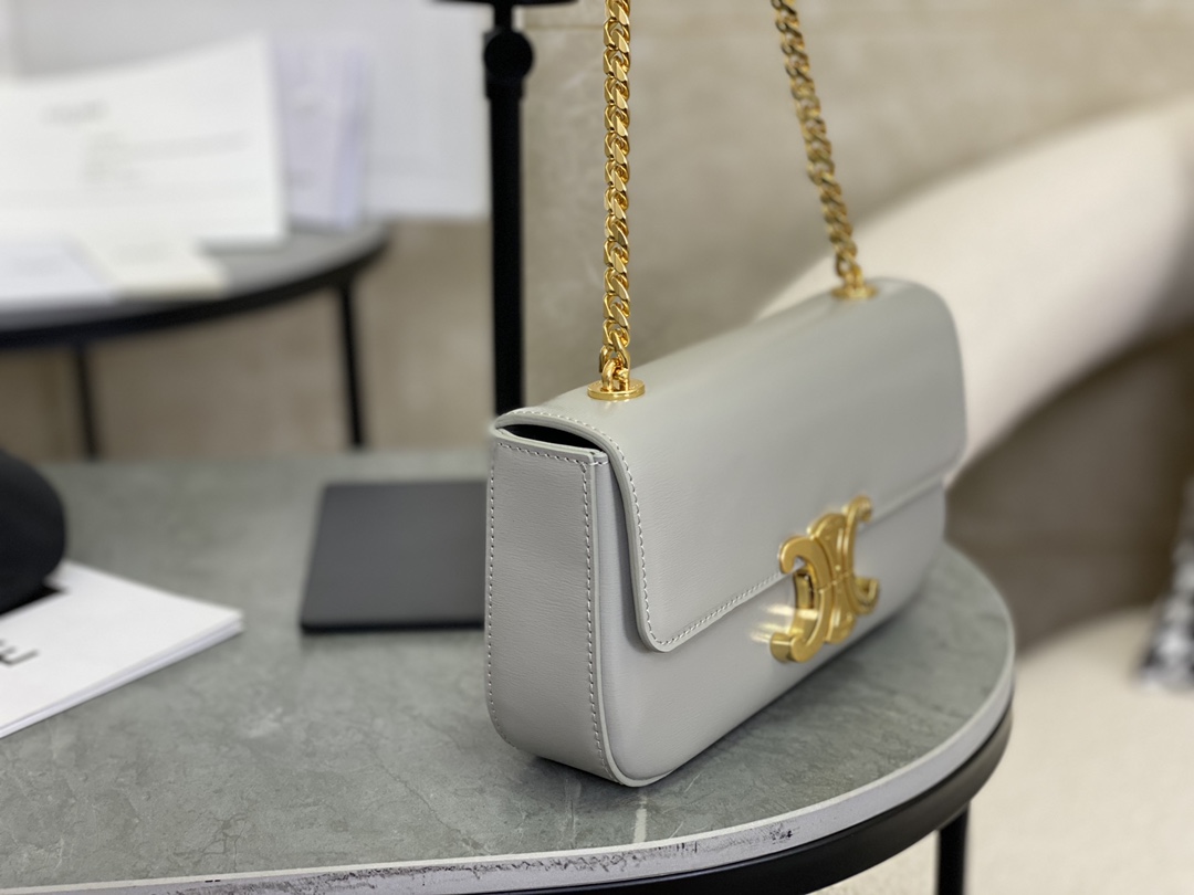 Celine Triomphe Chain Shoulder Bag  