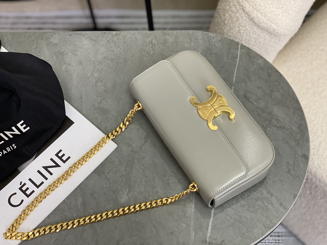 Celine Triomphe Chain Shoulder Bag  