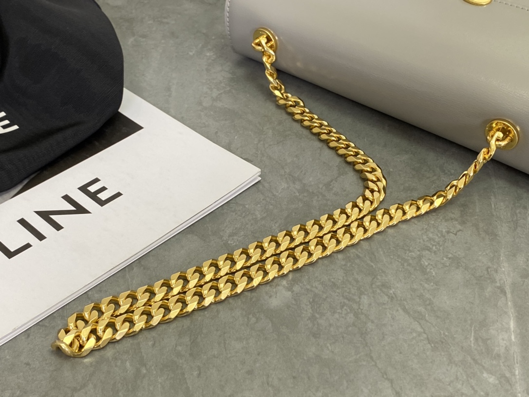 Celine Triomphe Chain Shoulder Bag  