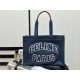 Celine Denim Tote Large, Denim Fabric, Leather Trim, Denim Lining  