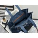 Celine Denim Tote Large, Denim Fabric, Leather Trim, Denim Lining  