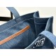 Celine Denim Tote Large, Denim Fabric, Leather Trim, Denim Lining  