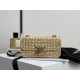 Celine Triomphe Woven Chain Shoulder Bag  