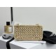 Celine Triomphe Woven Chain Shoulder Bag  