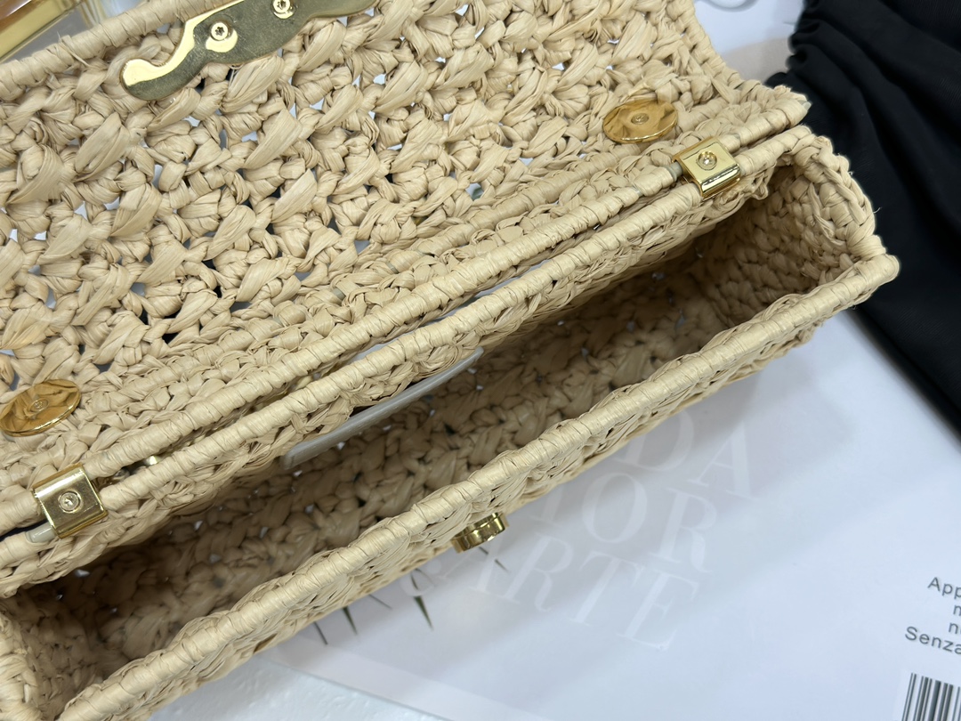 Celine Triomphe Woven Chain Shoulder Bag  