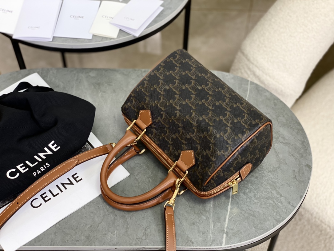 Celine | Mini Boston Monogram Black  