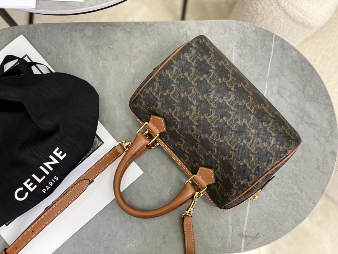 Celine | Mini Boston Monogram Black  