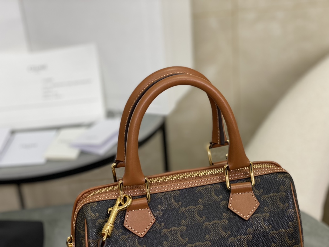 Celine | Mini Boston Monogram Black  