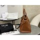 Celine New Full Leather Drawstring Bag, Small Size, Cowhide Leather with Suede Leather Lining  