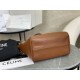 Celine New Full Leather Drawstring Bag, Small Size, Cowhide Leather with Suede Leather Lining  