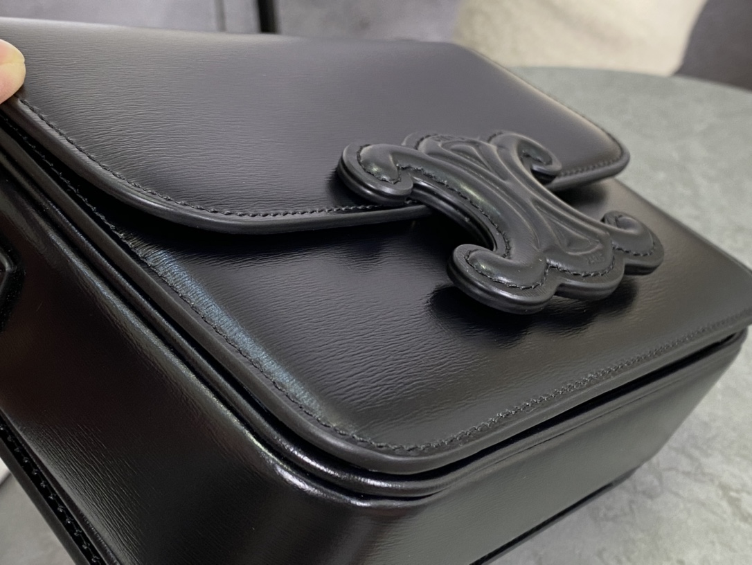 Celine Embossed Mini Black Box  