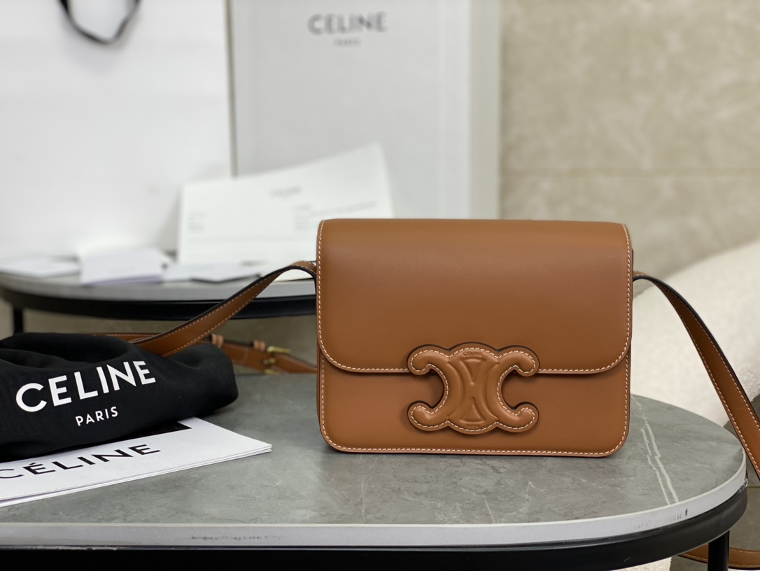 Celine Embossed Mini Brown Box  