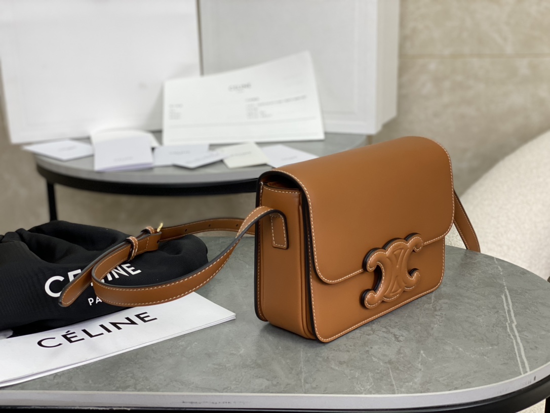 Celine Embossed Mini Brown Box  