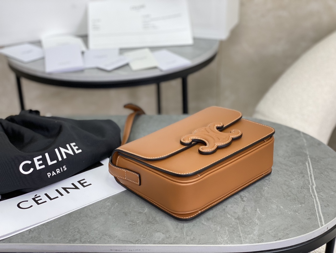 Celine Embossed Mini Brown Box  