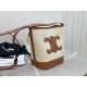 Cuir Triomphe Canvas Small Bucket, Imported Leather Material