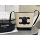 Celina Triomphe Canvas Small Bucket, Imported Leather Material