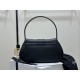 Polly Medium Soft Leather Handbag, made of cowhide leather with sheepskin lining