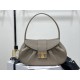 Polly Medium Soft Leather Handbag, made of cowhide leather with sheepskin lining