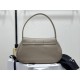 Polly Medium Soft Leather Handbag, made of cowhide leather with sheepskin lining