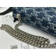 Triomphe Denim Chain Bag