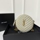 YSL Vinyle Cute Small Round Bag, Imported High-Quality Caviar Leather  