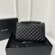 YSL Envelope 24CM Bag, Calfskin, V-Pattern Quilted Caviar Embossed Leather  