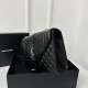 YSL Envelope 24CM Bag, Calfskin, V-Pattern Quilted Caviar Embossed Leather  