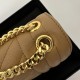 YSL Envelope 24CM Bag, Calfskin, V-Pattern Quilted Caviar Embossed Leather  