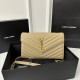 YSL Monogram WOC 22.5cm, Classic Scratch-Resistant Caviar Leather  