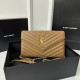 YSL Monogram WOC 22.5cm, Classic Scratch-Resistant Caviar Leather  