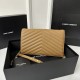 YSL Monogram WOC 22.5cm, Classic Scratch-Resistant Caviar Leather  