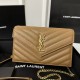 YSL Monogram WOC 19cm, Classic Scratch-Resistant Caviar Leather  