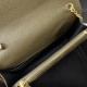 YSL Monogram WOC 19cm, Classic Scratch-Resistant Caviar Leather  